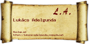 Lukács Adelgunda névjegykártya